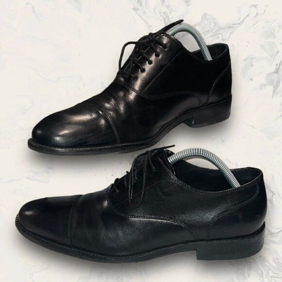 Cole Haan Men's Williams Cap Toe Oxford Black Dress Show Mens Size 9M C12202 - Picture 1 of 8